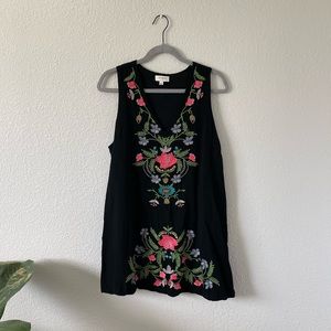 Umgee Embroidered Mini Dress